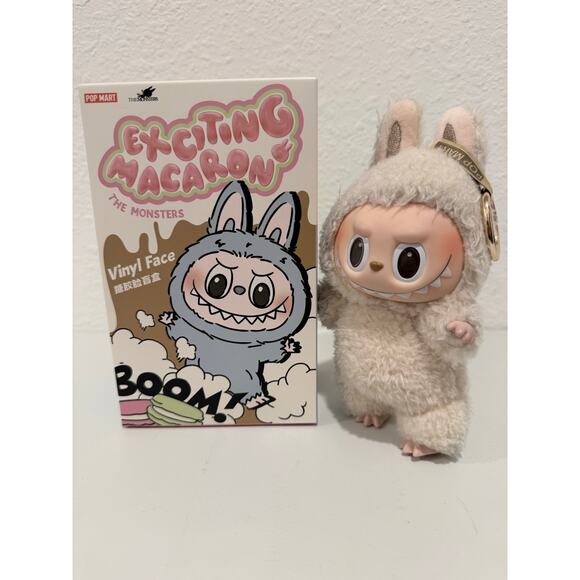Popmart Labubu Soymilk Exciting Macaroon Series Figure Opened Box Resealed - Picture 1 of 5